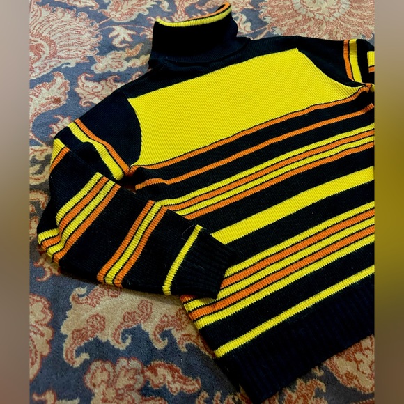 True Vintage 60s/70s Striped Halloween Sweater by “Arcticwear”, Acrylic - Picture 2 of 4